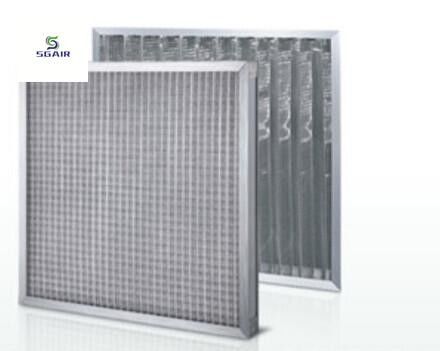Wielowarstwowe metalowe siatki wstępne filtry z falistymi aluminiowymi siatkami i siatkami SS